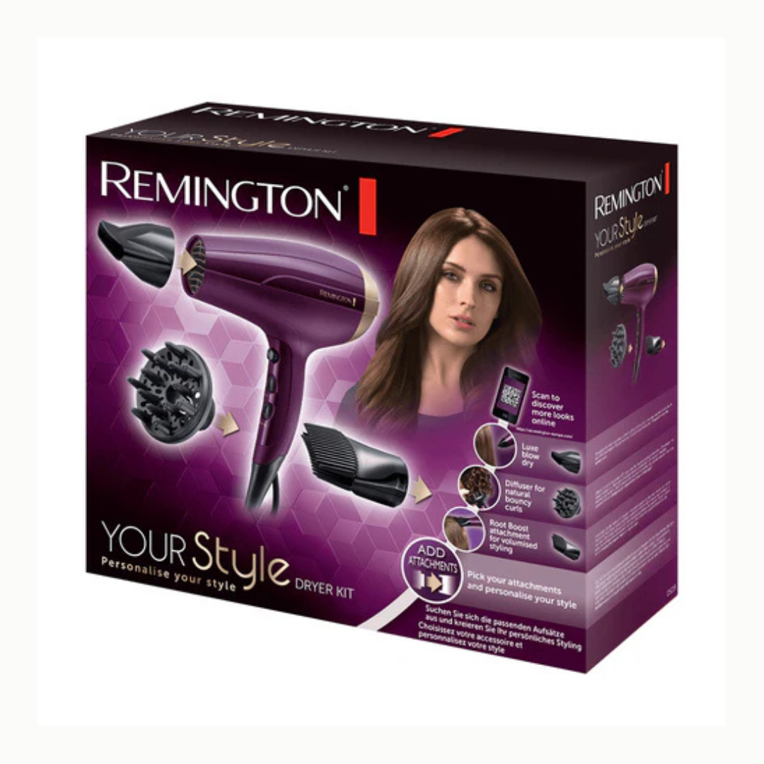 REMINGTON D5219 YOUR STYLE HAIR DRYER KIT